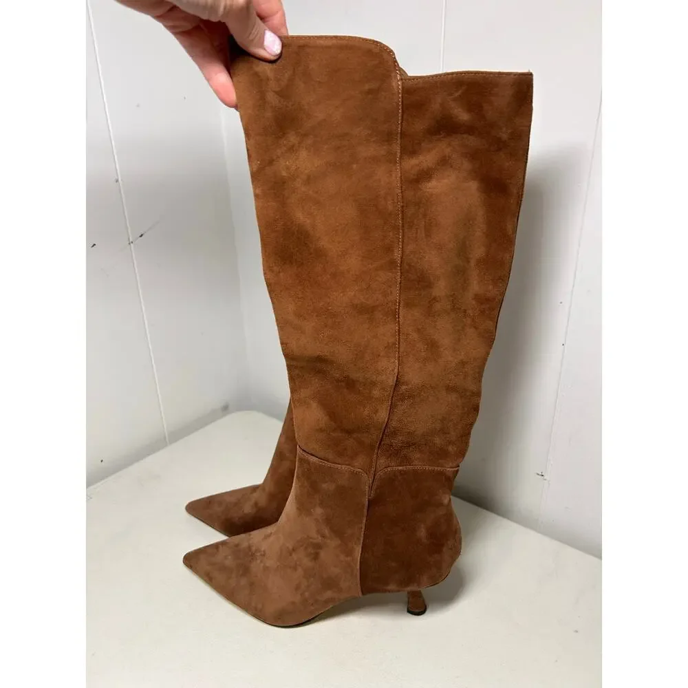 Sam Edelman Women's Brown Taylin Boots in Size 10 with extra calf space. NWOB